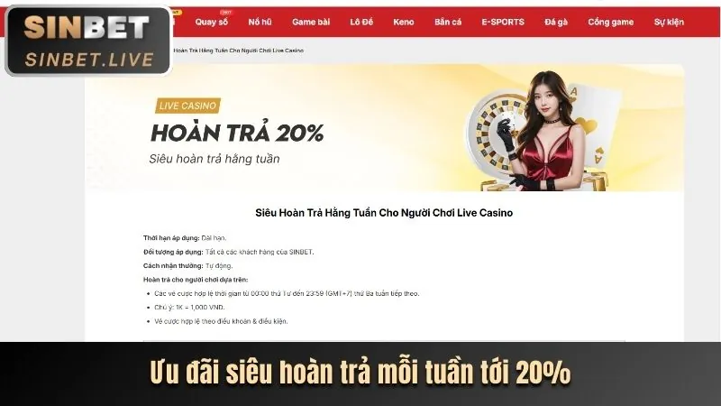 Khuyến mãi hoàn trả hàng ngày tại jb77